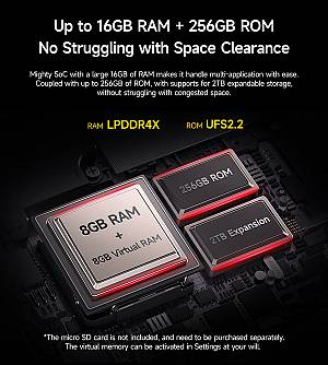 ULEFONE smartphone Armor Mini 20, 4.7, 8/256GB, 4G, 6200mAh, IP68/IP69K, μαύρο ARMORMINI20-BK