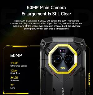 ULEFONE smartphone Armor Mini 20, 4.7, 8/256GB, 4G, 6200mAh, IP68/IP69K, μαύρο ARMORMINI20-BK