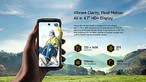 ULEFONE smartphone Armor Mini 20 Pro, 4.7, 8/256GB, 5G, 6200mAh, IP68/IP69K, μαύρο ARMORMINI20PRO-BK