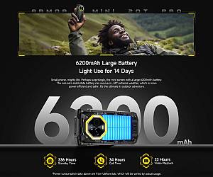 ULEFONE smartphone Armor Mini 20T Pro, 4.7, 8/256GB, 5G, 6200mAh, IP68/IP69K, μαύρο ARMORMINI20TPRO-BK