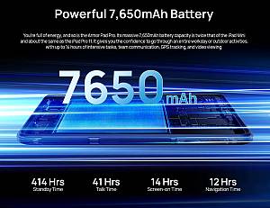 ULEFONE tablet Armor Pad Pro, 8, 8/128GB, 4G, 7650mAh, IP68/IP69K, μαύρο ARMORPAD-PRO