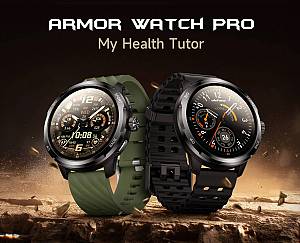 ULEFONE smartwatch Armor Watch Pro, 2x λουράκια, heart rate, 1.50 AMOLED, GPS, 5 ΑΤΜ/IP68/IP69K/MIL-STD-810H, μαύρο ARMORWATCHPRO-BK