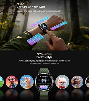 ULEFONE smartwatch Armor Watch Pro, 2x λουράκια, heart rate, 1.50 AMOLED, GPS, 5 ΑΤΜ/IP68/IP69K/MIL-STD-810H, μαύρο ARMORWATCHPRO-BK