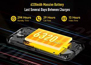 ULEFONE smartphone Armor X13, 6.52, 6/64GB, 6320mAh, IP68/IP69K, μαύρο ARMORX13-BK