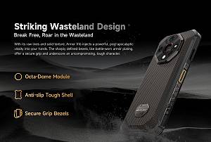 ULEFONE smartphone Armor X16, 6.56, 6/128GB, 10360mAh, IP68/IP69K/MIL-STD-810H, μαύρο ARMORX16-BK