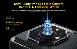 ULEFONE smartphone Armor X32 Pro, 5.65, 8/256GB, 5G, 5500mAh, IP68/IP69K, μαύρο ARMORX32PRO-BK