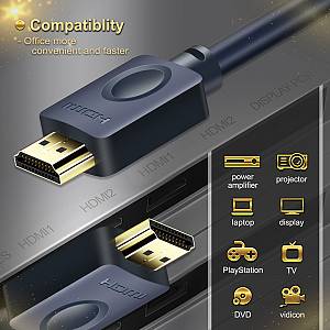 CABLETIME καλώδιο HDMI AV540-HE2G με Ethernet, 4K/60Hz, 18 Gbps, 1m, μπλε AV540-HE2G-DB1