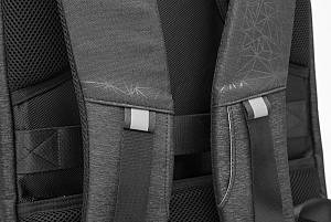 ARCTIC HUNTER τσάντα πλάτης B00218 με θήκη laptop 15.6, USB, 24L, μαύρη B00218-BK