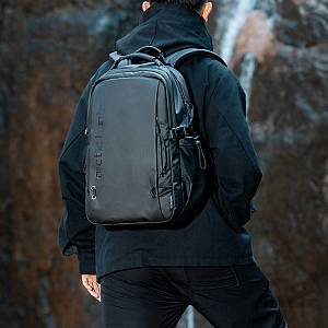 ARCTIC HUNTER τσάντα πλάτης B00530 με θήκη laptop 15.6, 24L, μαύρη B00530-BK