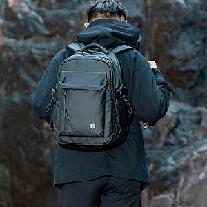 ARCTIC HUNTER τσάντα πλάτης B00531 με θήκη laptop 15.6, 25L, μαύρη B00531-BK