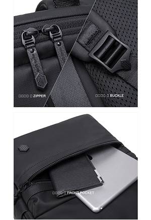 ARCTIC HUNTER τσάντα πλάτης B00536 με θήκη laptop 15.6, 21L, γκρι B00536-GY