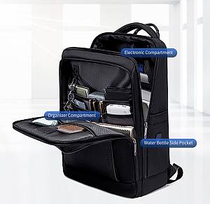 ARCTIC HUNTER τσάντα πλάτης B00550 με θήκη laptop 15.6, 23.5L, μαύρη B00550-BK