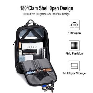 ARCTIC HUNTER τσάντα πλάτης B00554 με θήκη laptop 15.6, 20L, USB, γκρι B00554-GY