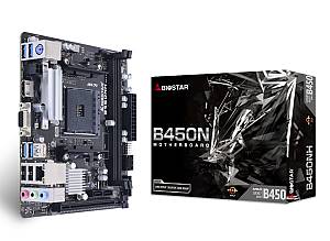 BIOSTAR μητρική B450NH, 2x DDR4, AM4, MiniITX, GbE LAN, Ver. 6.0 B450NH