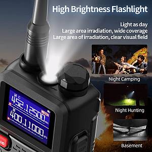 BAOFENG ασύρματος πομποδέκτης UV-5RH, VHF/UHF, 10W, μαύρος BFG-UV-5RH