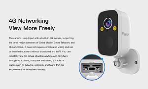 VSTARCAM smart ηλιακή κάμερα BG55, 3MP, 4G, SD, 5000mAh, IP66 BG55