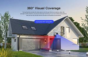 VSTARCAM smart ηλιακή κάμερα BG621TR, triple lens, 3MP, 4G, SD, PTZ, IP66 BG621TR