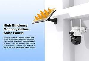 VSTARCAM smart ηλιακή κάμερα BG622DR, dual lens, 2MP, 4G, SD, PTZ, IP66 BG622DR