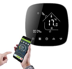 Smart θερμοστάτης αερίου BHT-001-GCLW, WiFi, χωνευτός, μαύρος BHT-001-GCLW