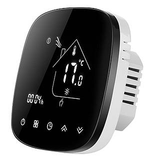 Smart θερμοστάτης αερίου BHT-001-GCLW, WiFi, χωνευτός, μαύρος BHT-001-GCLW