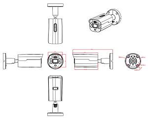 LONGSE IP κάμερα BMLCKL5AD-36PMSTFA12, 3.6mm, 5MP, IP67, PoE BMLCKL5AD-36PMSTFA12