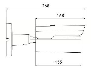 LONGSE IP κάμερα BMMBGC200WH, 2.8mm, 2MP, αδιάβροχη IP67, PoE BMMBGC200WH