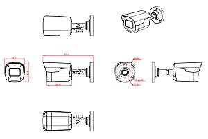 LONGSE υβριδική κάμερα BPSCTHC500FKEW, 2.8mm, 8MP, IP66, LED έως 25m BPSCTHC500FKEW