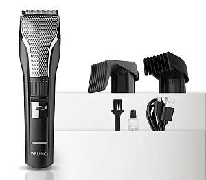 BRUNO κουρευτική μηχανή BRN-0220, επαναφορτιζόμενη, μαύρη BRN-0220