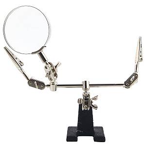 BEST Μεγεθυντικός Φακός BST-168Z, 5x zoom, με clips συγκράτησης BST-168Z