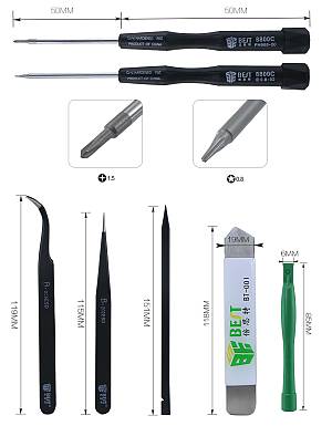 BEST Repair Tool Kit BST-609, για iPhone, 8 τμχ BST-609