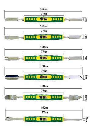 BEST Pry tools 6 τεμαχίων με Διπλή κεφαλή, μεταλλικό BST-6PCS