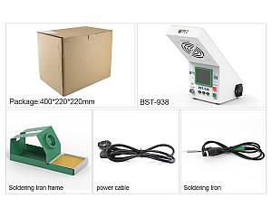 BEST Soldering Station BST-938 με σταθμό απορόφησης καπνού και LED φως BST-938