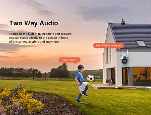 VSTARCAM smart κάμερα C622DR, dual lens, 2MP, WiFi, SD, PTZ, IP66 C622DR