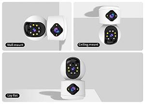 VSTARCAM smart κάμερα C992DR, 3MP, dual lens, Wi-Fi, PTZ, SD C992DR