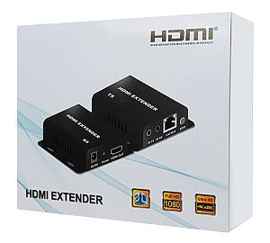 POWERTECH HDMI video extender CAB-H148 μέσω καλωδίου RJ45, 1080p, 60m CAB-H148
