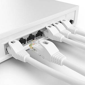 POWERTECH καλώδιο δικτύου CAB-N382, Cat 6 U/UTP, CCA, 250Hz, 5m, λευκό CAB-N382
