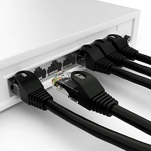 POWERTECH καλώδιο δικτύου CAB-N403, Cat 6 U/UTP, CCA, 250Hz, 1m, μαύρο CAB-N403