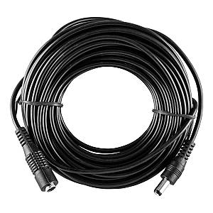 POWERTECH καλώδιο επέκτασης DC CAB-P030, 5.5 x 2.1mm, 10m, μαύρο CAB-P030