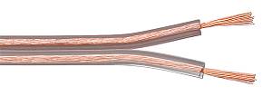 POWERTECH καλώδιο ήχου 2x 0.50mm² CAB-SP012, CCA, 10m, διάφανο CAB-SP012