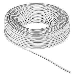 POWERTECH καλώδιο ήχου 2x 0.75mm² CAB-SP022, CCA, 10m, λευκό CAB-SP022