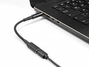 POWERTECH καλώδιο τροφοδοσίας CAB-UC067, USB-C σε IBM 7.9x5.5mm, μαύρο CAB-UC067