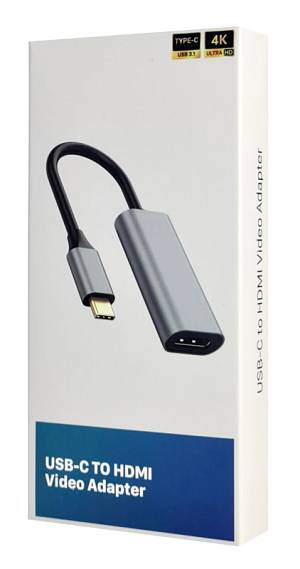 POWERTECH αντάπτορας USB-C σε HDMI CAB-UC086, 4K/60Hz, γκρι CAB-UC086