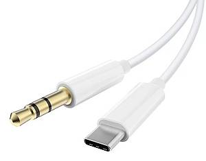 POWERTECH καλώδιο USB-C σε 3.5mm CAB-UC093, 1m, λευκό CAB-UC093