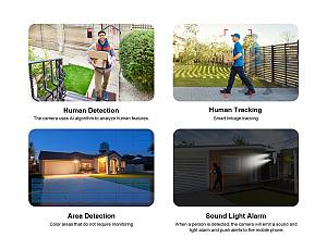 VSTARCAM smart ηλιακή κάμερα CB621DR, dual lens, 3MP, WiFi, SD, PTZ, IP66 CB621DR