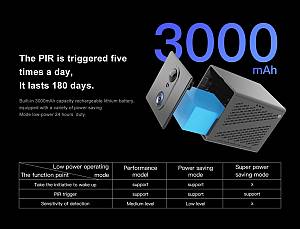 VSTARCAM smart κάμερα CB75, 3MP, 4G, 3000mAh, SD CB75