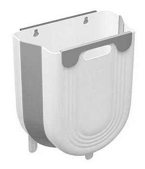 Πτυσσόμενος κάδος απορριμμάτων CLN-0053, 7L, 21.5x11x20cm, γκρι CLN-0053