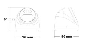 LONGSE IP κάμερα CMSBKL2RC-28PM με μικρόφωνο, 2MP, 2.8mm, αδιάβροχη IP67, PoE, SD CMSBKL2RC-28PM