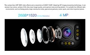 VSTARCAM smart κάμερα CS611Q-UV, 4MP, Wi-Fi, PTZ, SD CS611Q-UV