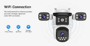 VSTARCAM smart κάμερα CS621SR, triple lens, 2MP, WiFi, SD, PTZ, IP66 CS621SR