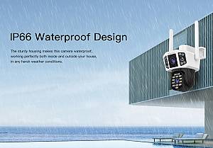 VSTARCAM smart κάμερα CS667DR, dual lens, 3MP, WiFi, SD, PTZ, IP66 CS667DR